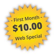 First Month $10 Web Special